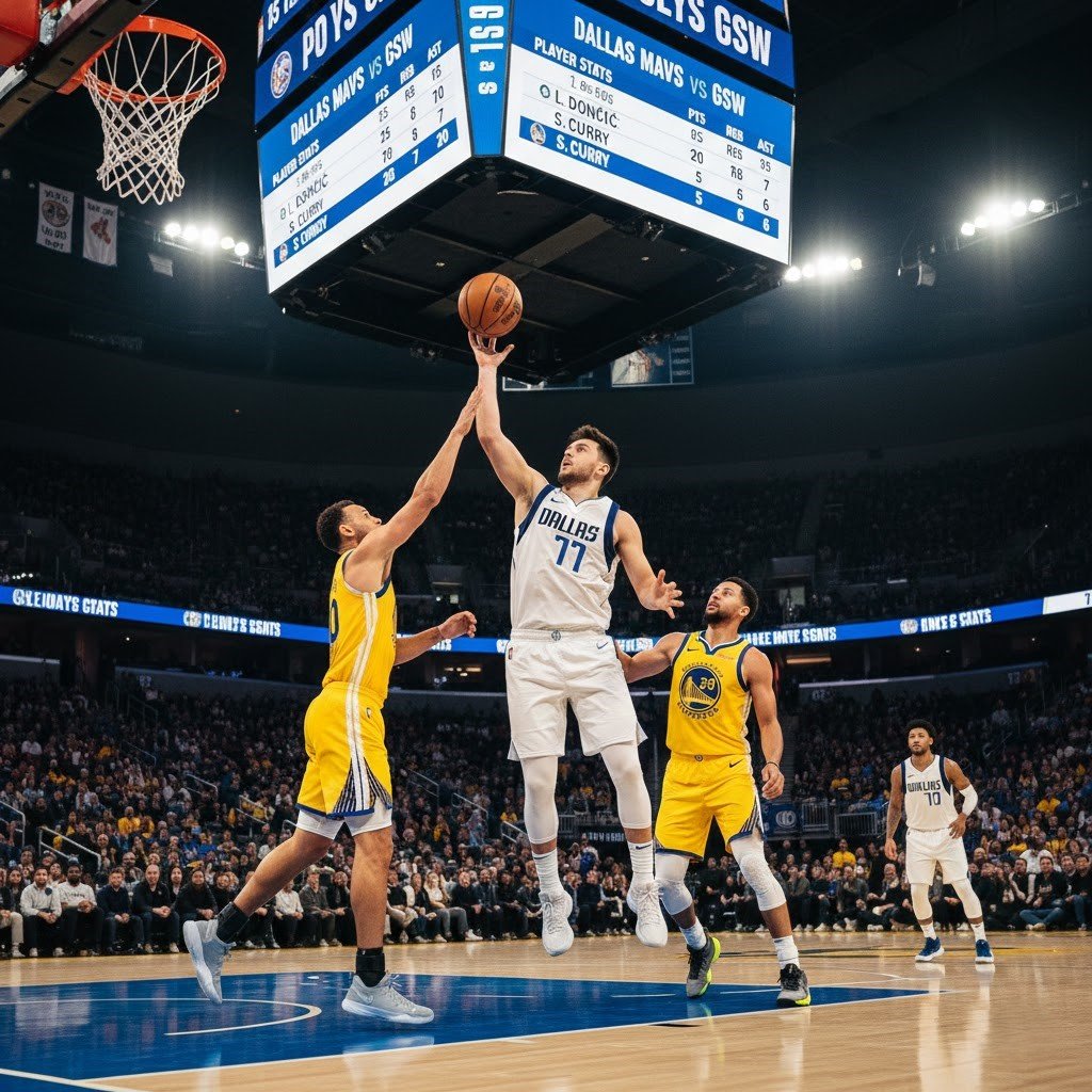 Dallas Mavericks vs Golden State Warriors Match Player Stats
